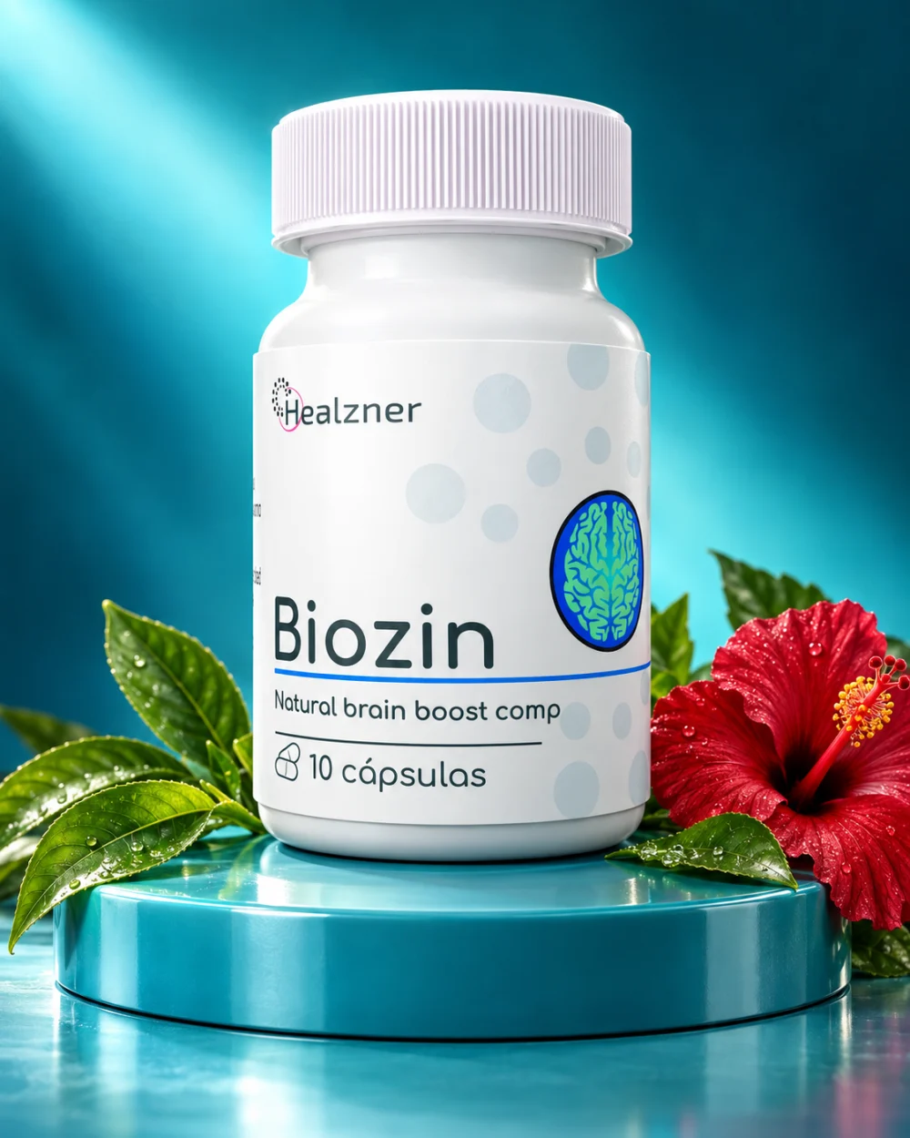 Biozin, frasco de 10 cápsulas de Healzner para apoyar la audición